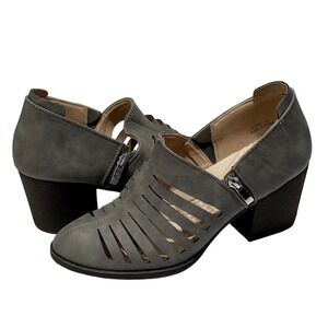 Journee Collection Venice‎ Womens Ankle Boots Gray Size 9.5